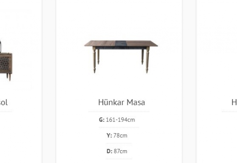 <p>HÜNKAR YEMEK ODASI</p>
